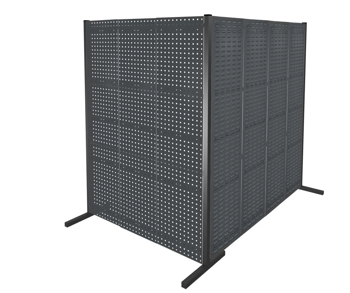 Die ?RasterPlan Trennwand Doppelfeld 90? von Kappes Systeme GmbH in RAL 7016 bietet flexible Raumteilung und Ordnung f?r industrielle Umgebungen.