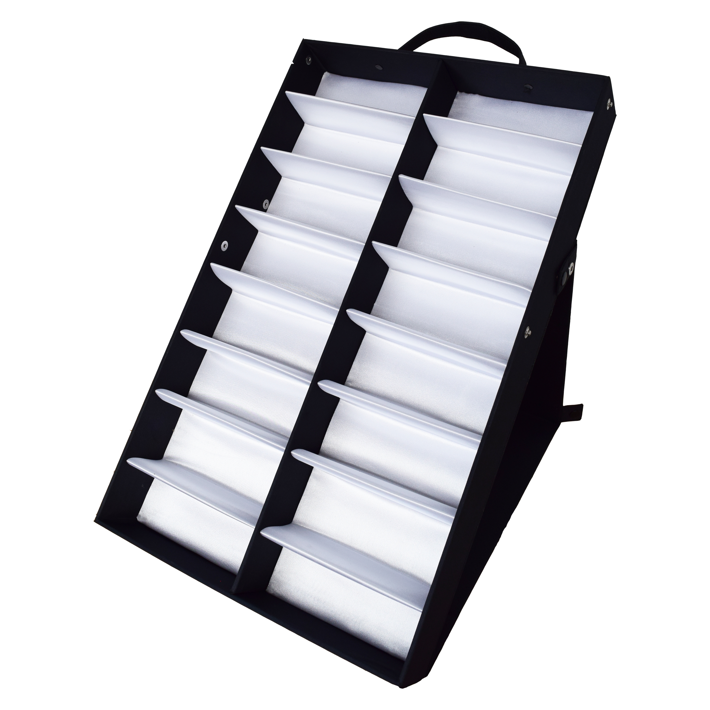NITRAS presentation box for safety spectacles, textile / plastic, black/white NITRAS presentation box for safety spectacles, textile / plastic, black/white