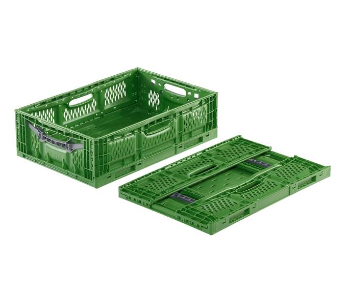 Clever Fresh Box ADVANCE, durchbrochen, 600x400x180 mm, Farbe grün