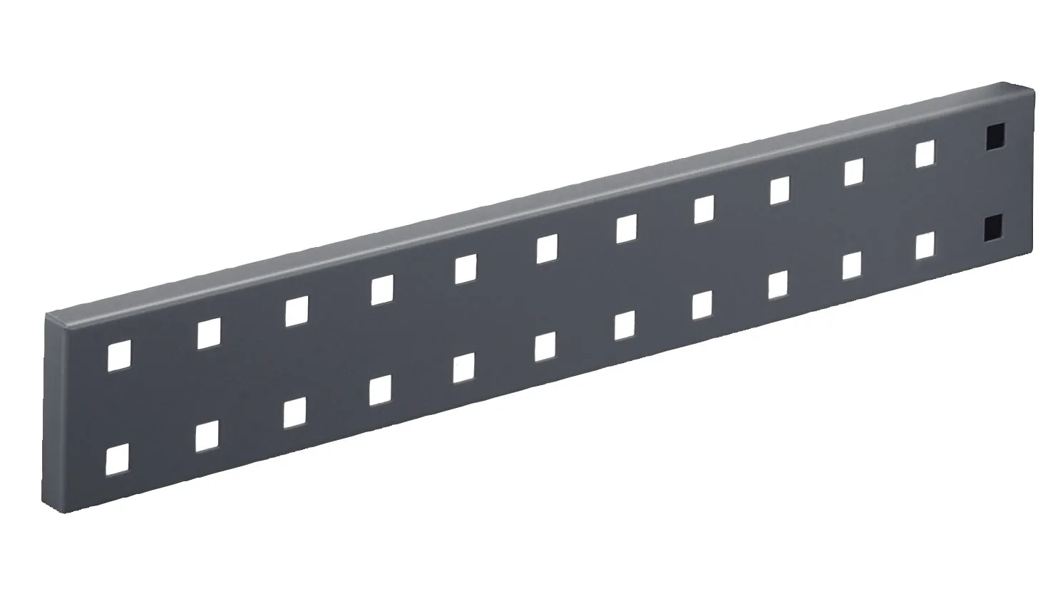 RasterPlan Wandschiene Lochplatte von Kappes Systeme: Robuste, anthrazitgraue Platte (460x70 mm) f?r effiziente Werkzeugorganisation in der Industrie.