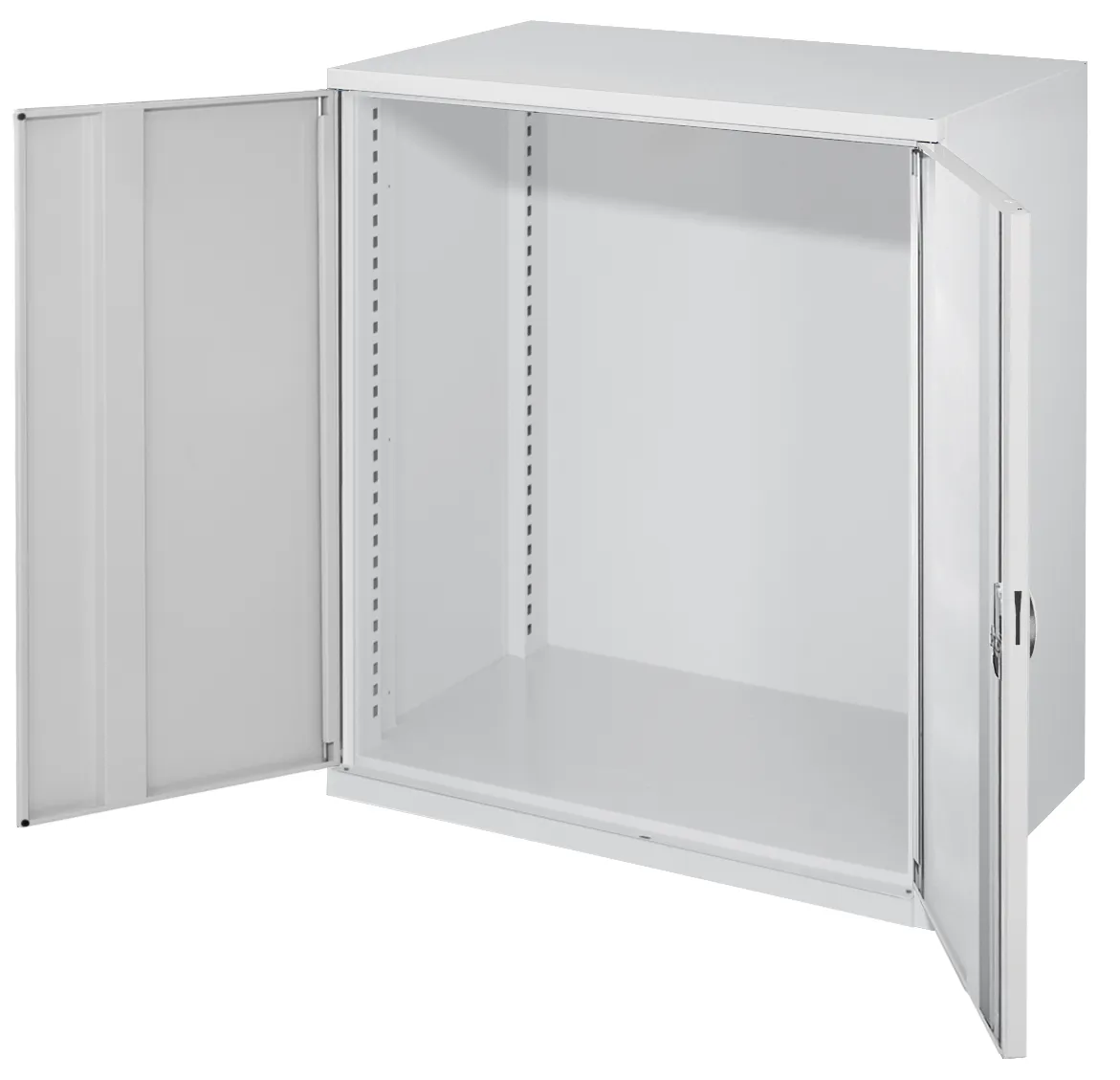 Schwerlast-Beistellschrank Modell 60 von Kappes Systeme: Robuste Stahlkonstruktion, 1,65 t Tragkraft, verstellbare Fachb?den, sichere Schl?sser, lichtgrau.