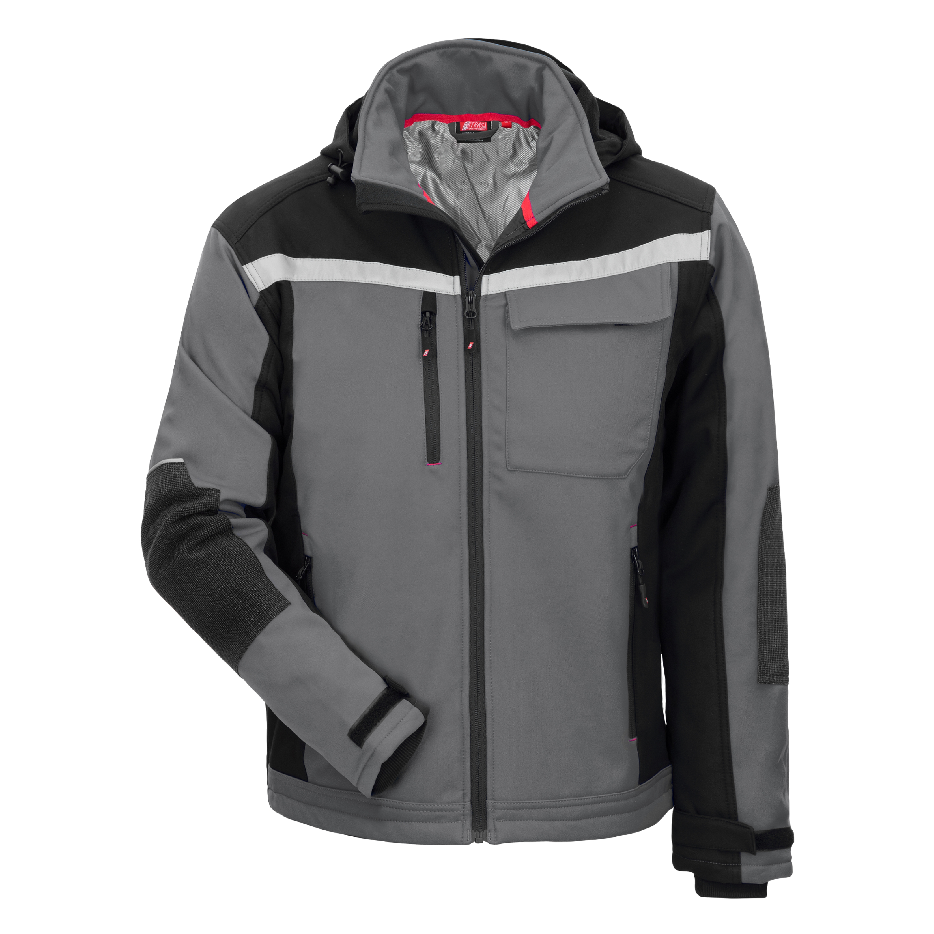 NITRAS MOTION TEX PLUS, softshell jacket, grey / black