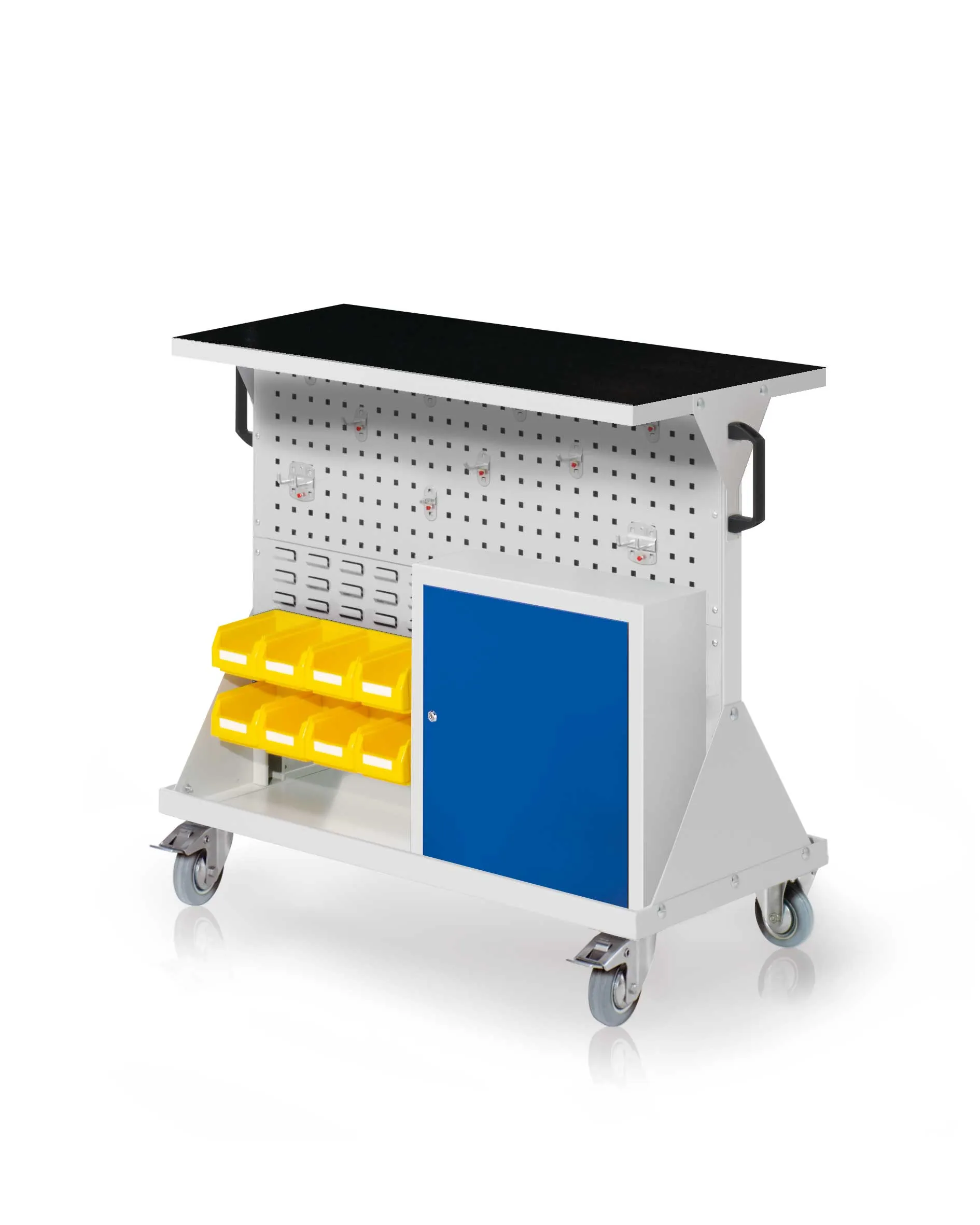 Das RasterMobil Gr. 2 von Kappes Systeme GmbH in RAL 7035 ist ein flexibles, rollendes Lager mit robustem Design und ergonomischen Handgriffen f?r effiziente Organisation.