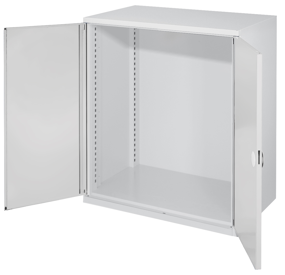 Schwerlast-Beistellschrank Leergehäuse/Mod 60 1110 x 1000 x 600 mm RAL 7035. Ohne Mitteltrennwand Doppelwandtüren.