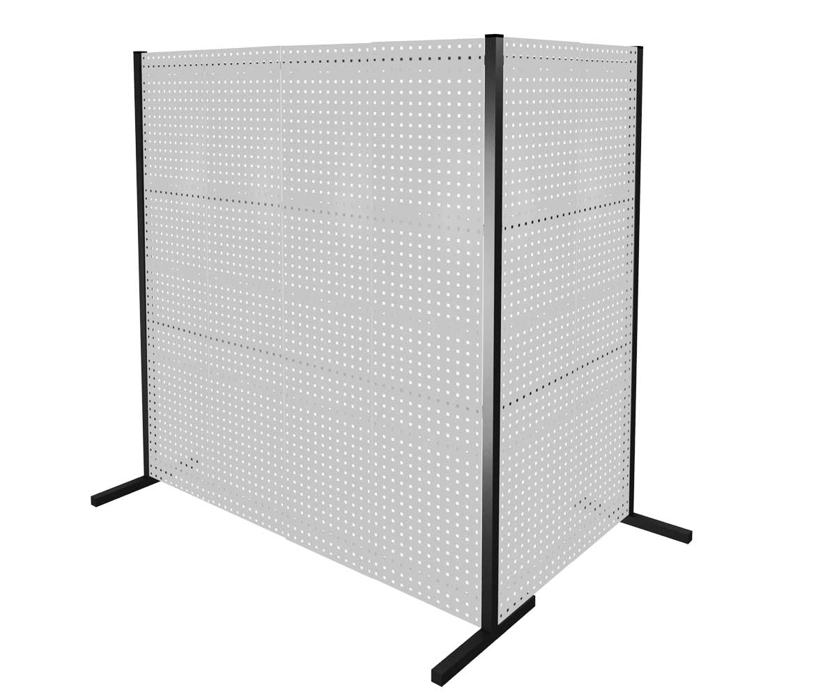 Das ®RasterPlan Trennwand Doppelfeld 90° von Kappes Systeme GmbH ist ein flexibles Trennwandsystem in RAL 7035, ideal für individuelle Raumlösungen.