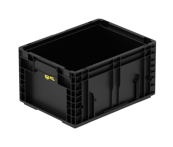 ESD-Behälter 400x300x213 mm, VDA-RL-KLT 4013 ESD, Farbe schwarz