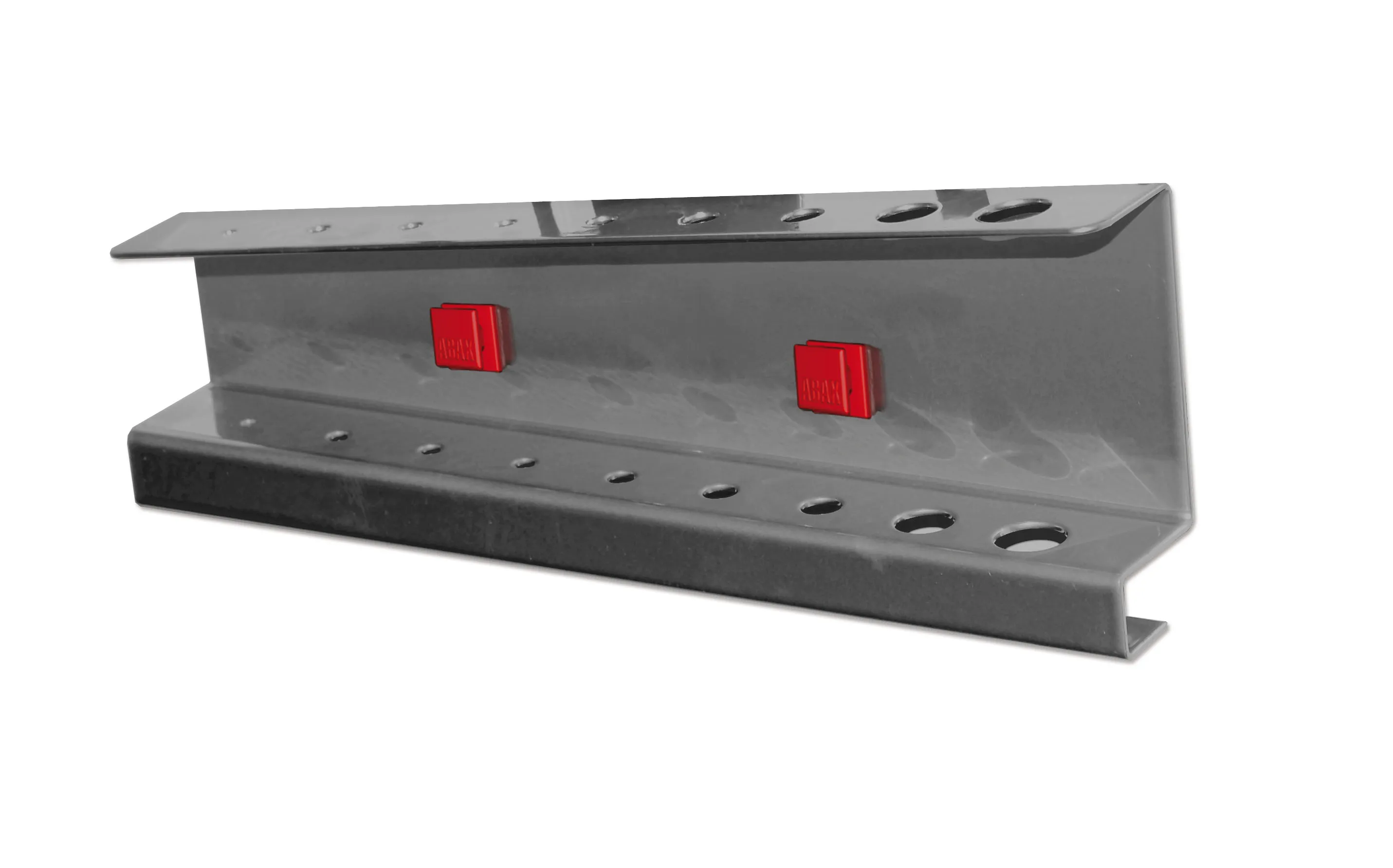 ABAX® Innensechskanthalter in Anthrazitgrau: Organisiert 9 Werkzeuge (2-11 mm) effizient. Werkzeuglose Montage mit ®RasterPlan Systemen für flexible Nutzung.