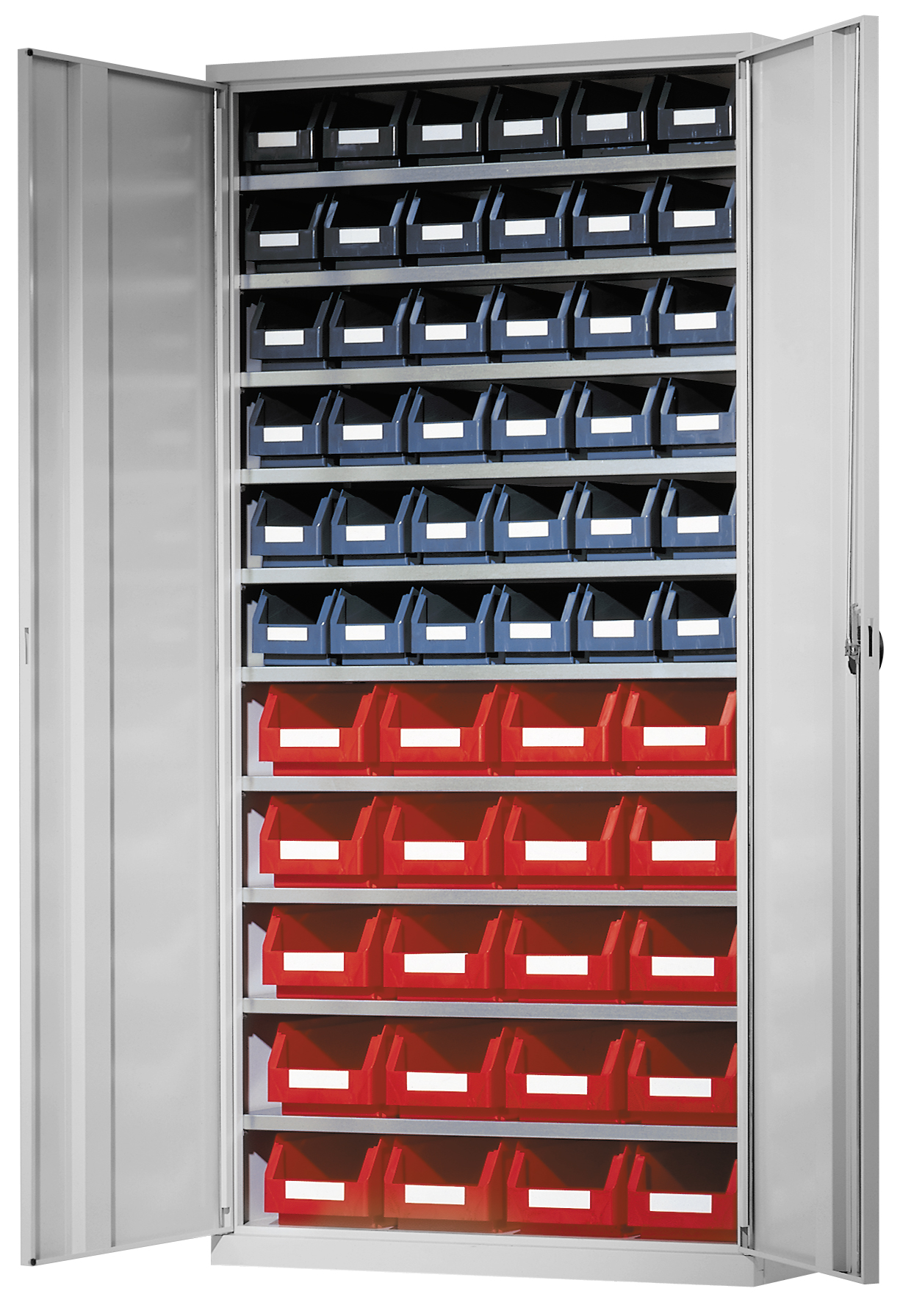 Ordnungsschrank Modell 43 von Kappes Systeme: Robuste Stahlkonstruktion, verstellbare Fachb?den, verst?rkte T?ren, ideal f?r sichere, effiziente Lagerung.