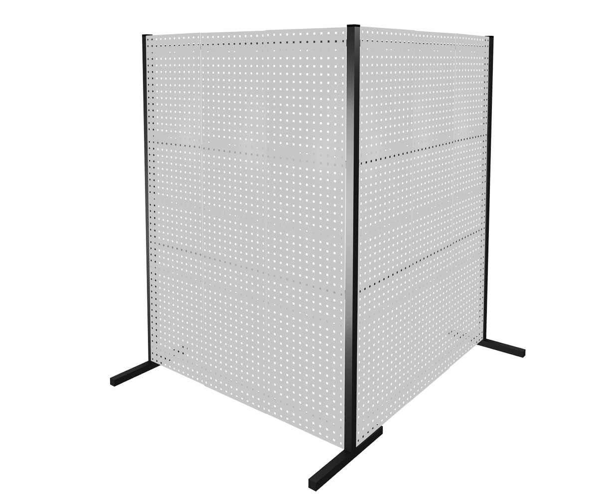 Das ®RasterPlan Trennwandsystem Doppelfeld 90° von Kappes Systeme bietet flexible, maßgeschneiderte Lösungen für industrielle und bürobasierte Raumtrennungen.