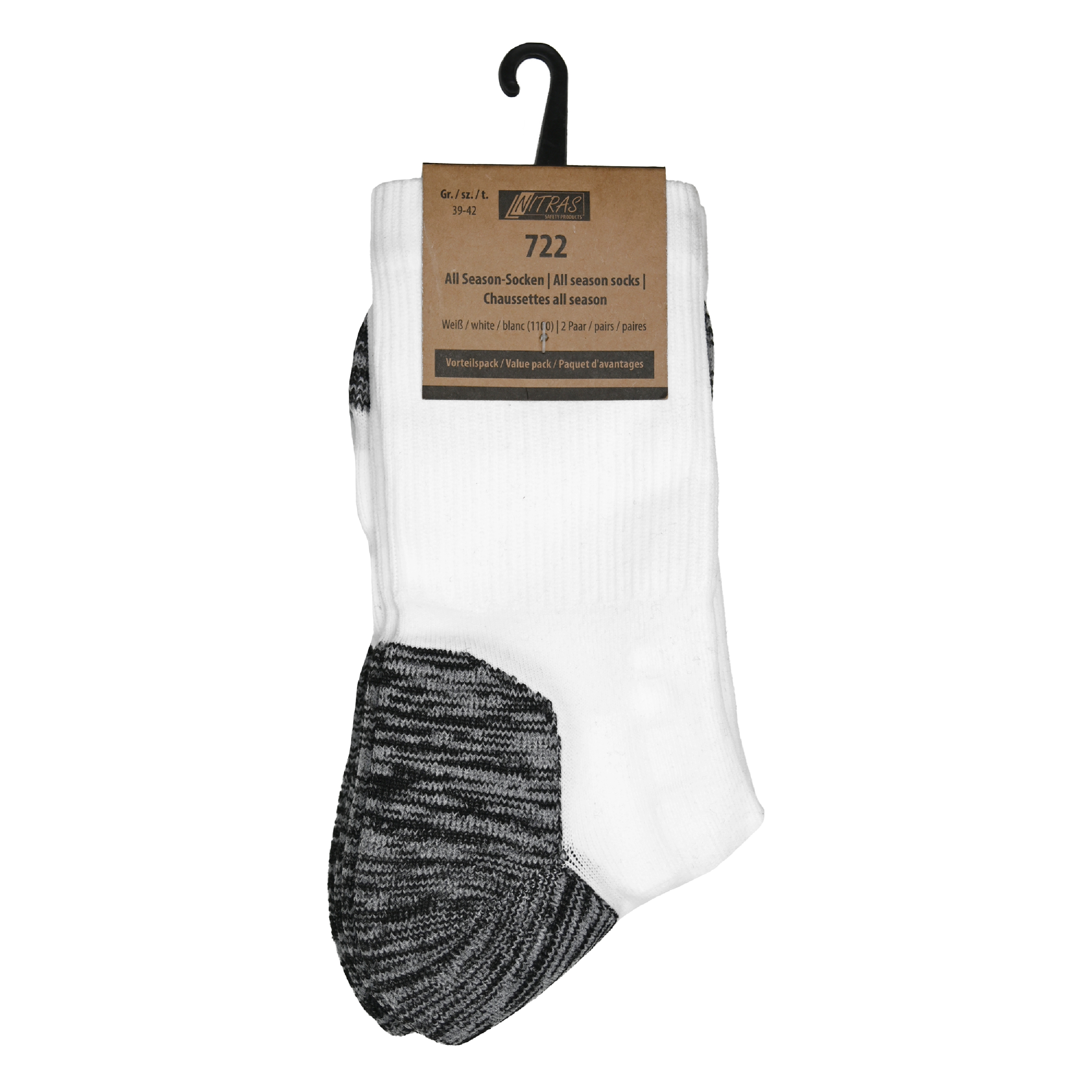 NITRAS All Season-Socken, Polyamid / Polyester / Elasthan, weiß