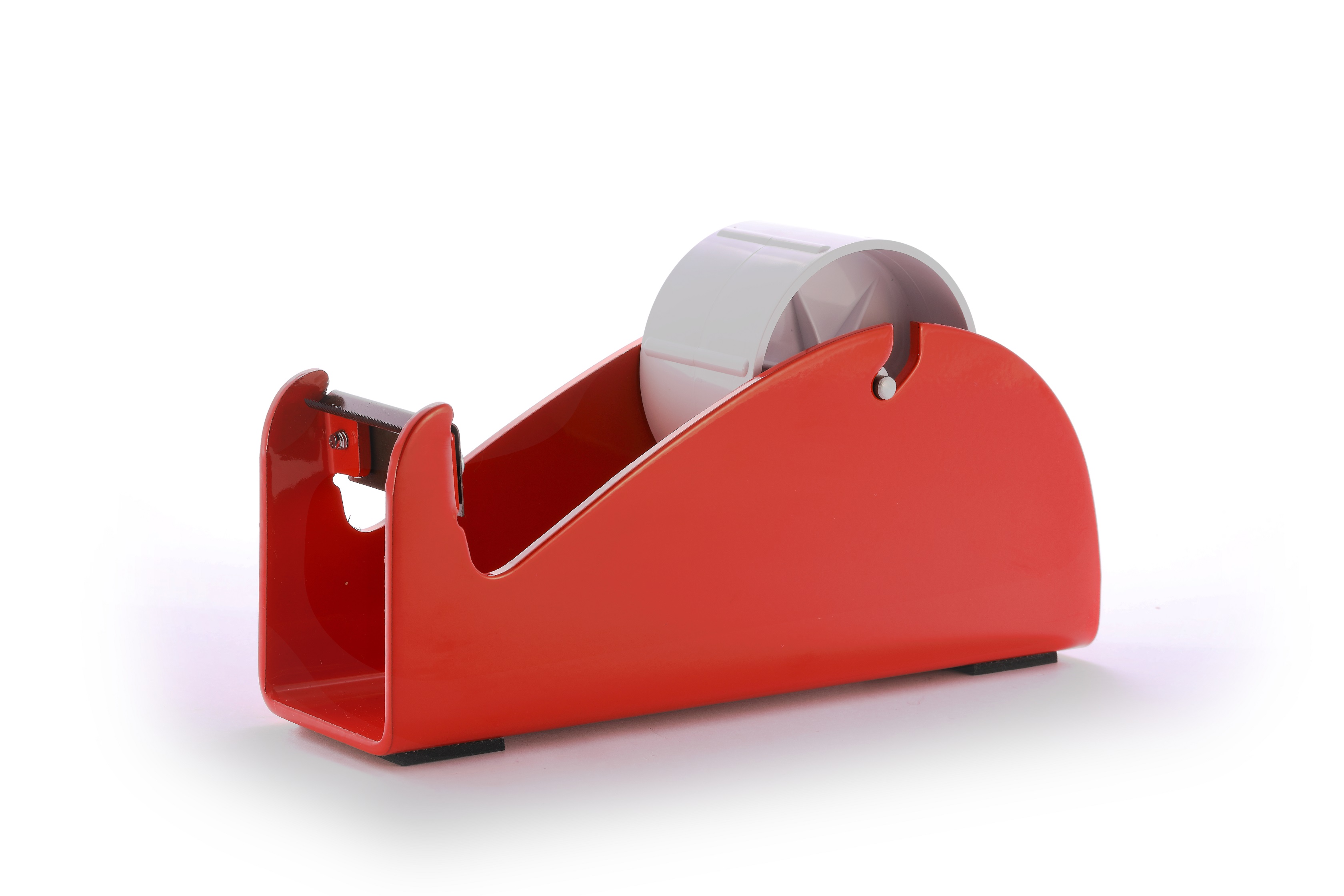 Klebeband-Tischabroller Rot, 50mm Bandbreite, 145mm Außendurchmesser