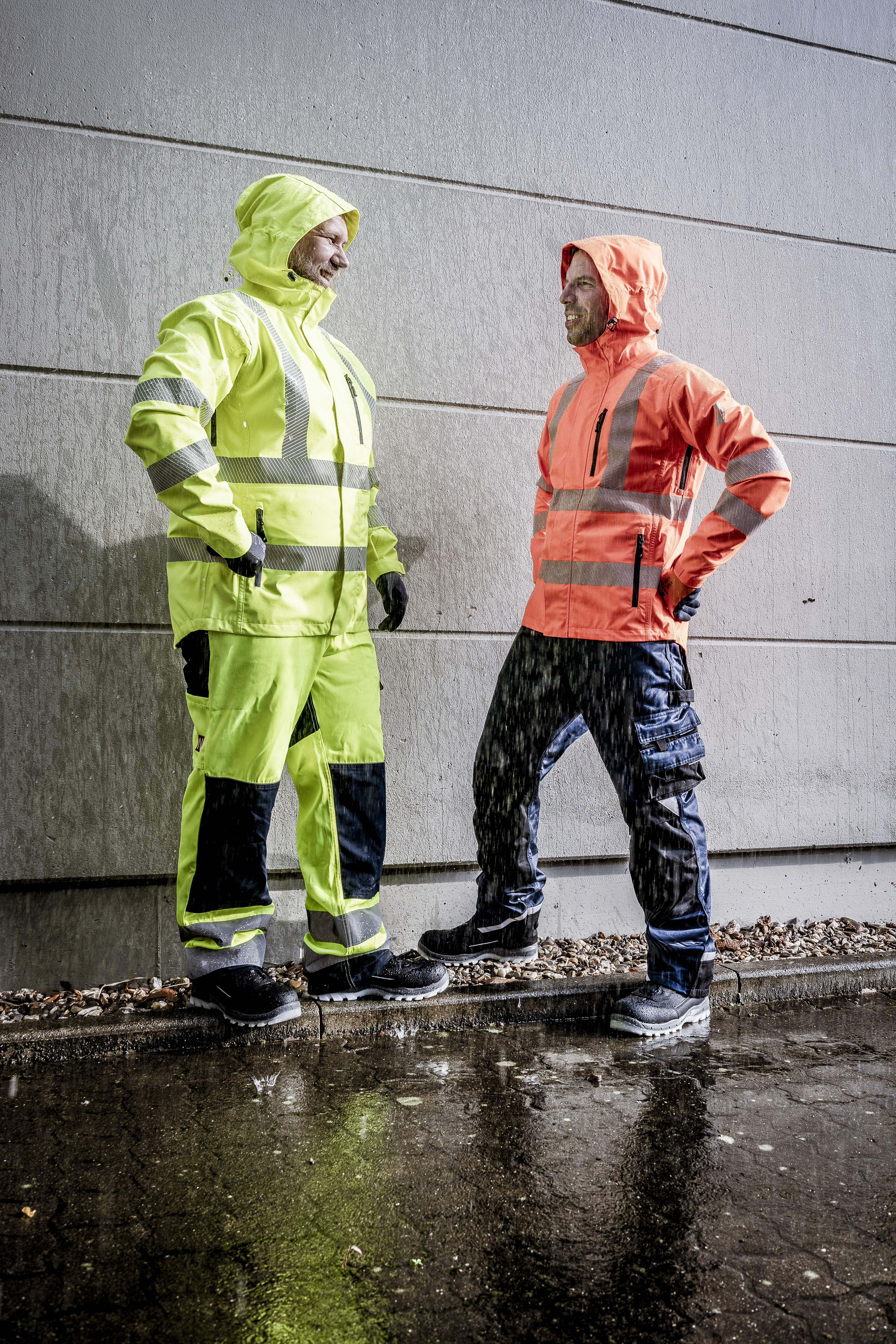 NITRAS MOTION TEX VIZ PLUS, Warnschutz-Regenjacke, neongelb (Farbcode: 4000), EN ISO 20471, EN 343