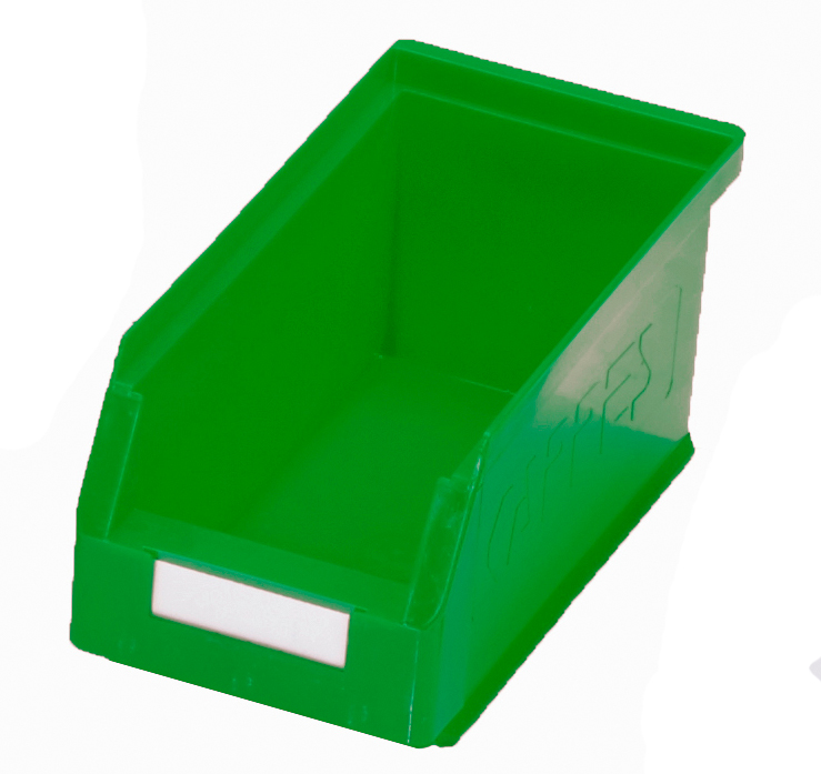 Der ®RasterPlan Lagersichtkasten Gr. 5 mit Aufhängeleiste von Kappes Systeme GmbH ist robust, lebensmittelecht und ideal für übersichtliche Lagerung. Maße: 290x140x130 mm.