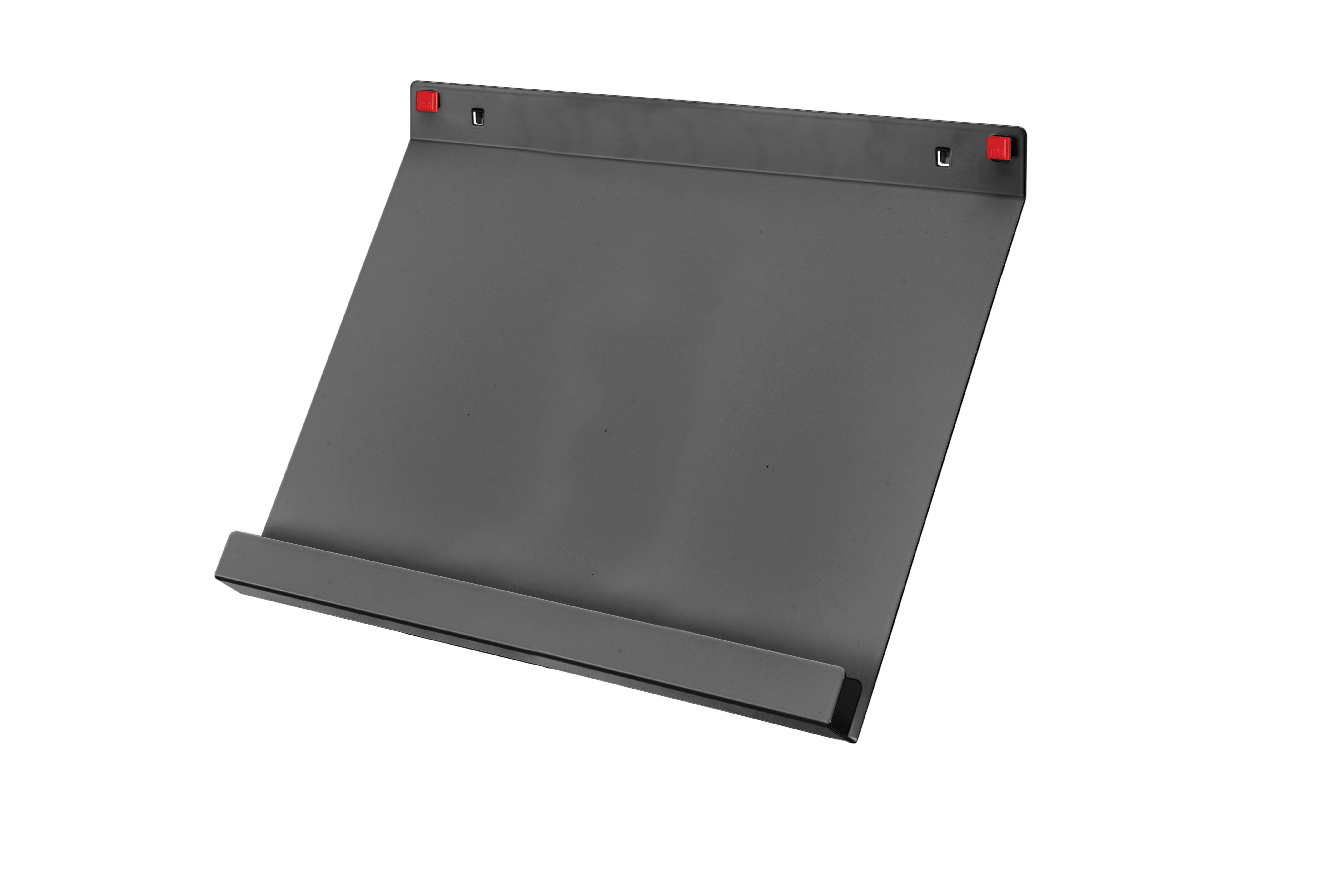 ABAX? Prospekthalter DIN A3 in Anthrazitgrau: Werkzeuglose Montage, flexible Positionierung, GS-gepr?ft, kompatibel mit ?RasterPlan von Kappes Systeme GmbH.