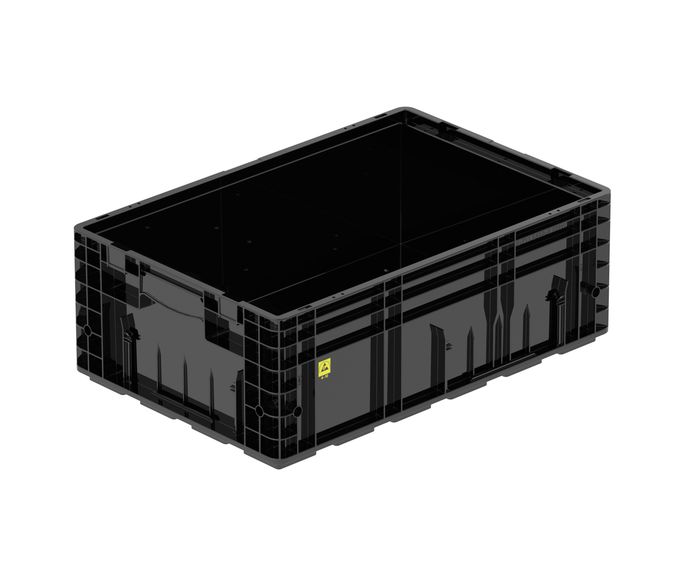 ESD-Behälter VDA-R-KLT 600 x 400 x 213 mm - VDA-R-KLT 6122 ESD Farbe: schwarz