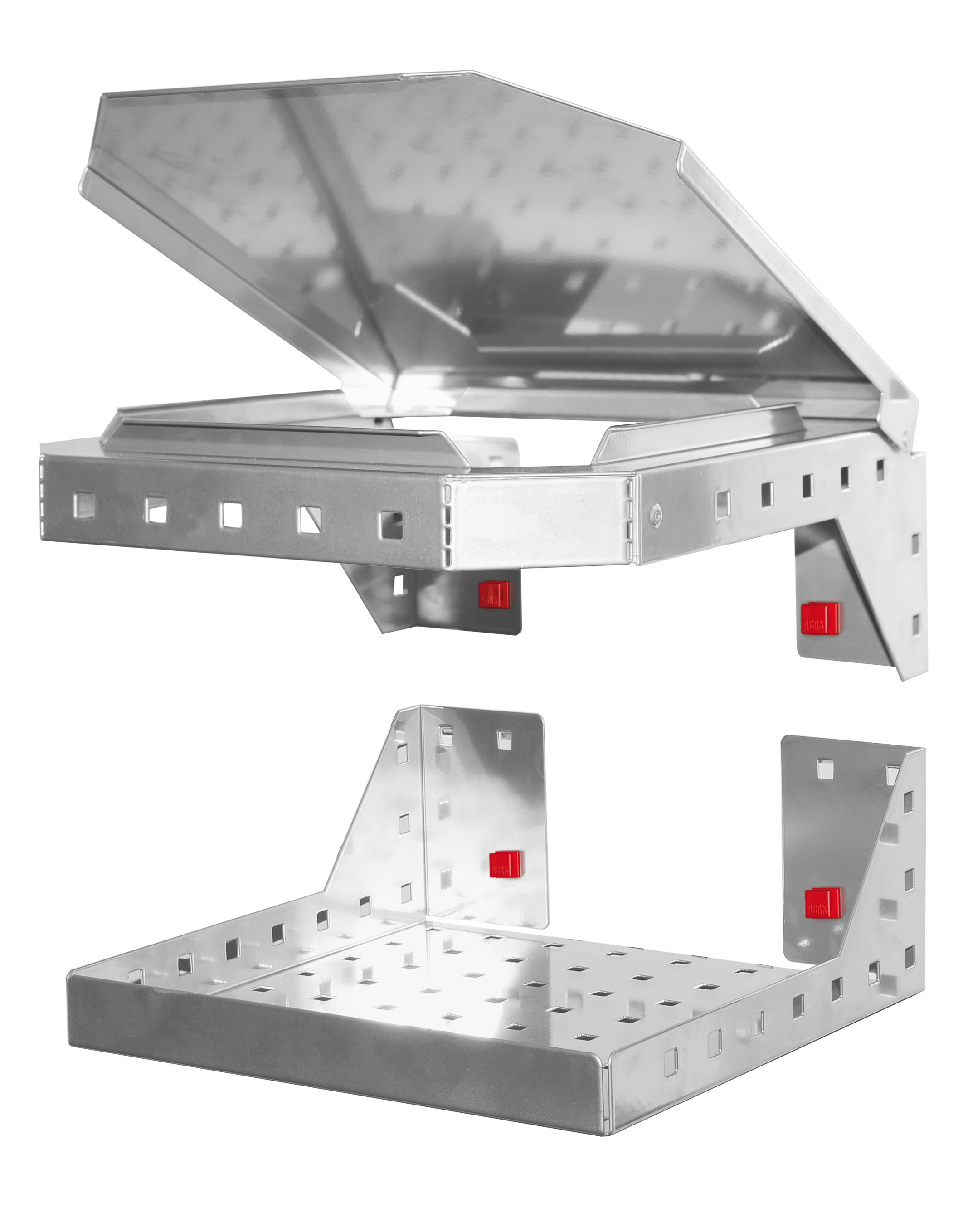 Der ABAX® Müllbeutelhalter von Kappes: Effiziente Abfallentsorgung mit werkzeugloser Montage, alufarbenem Design und flexibler Kompatibilität mit ®RasterPlan.
