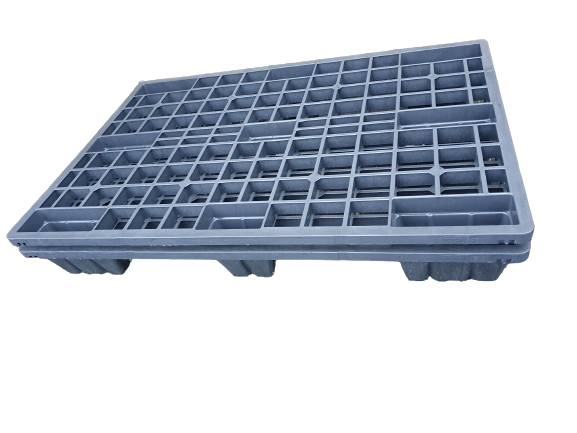 Hygienische Palette 1200x800 mm aus HDPE Kunststoff blau 5er Pack Hygienische Palette 1200x800 mm aus HDPE Kunststoff blau 5er Pack