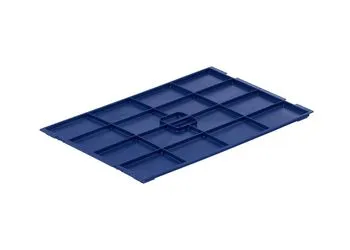 Bekuplast Auflagedeckel VDA-R-KLT 600x400 mm: Robuster, recyclebarer Schutz aus PP-C f?r Lagerung und Transport, ideal f?r VDA-R-KLT Beh?lter.