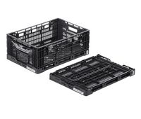 KLAPPKISTE KLAPPBOX Clever-Boxen 600 x 400 x 232 mm - Utilysys Klappbehälter Farbe: schwarz