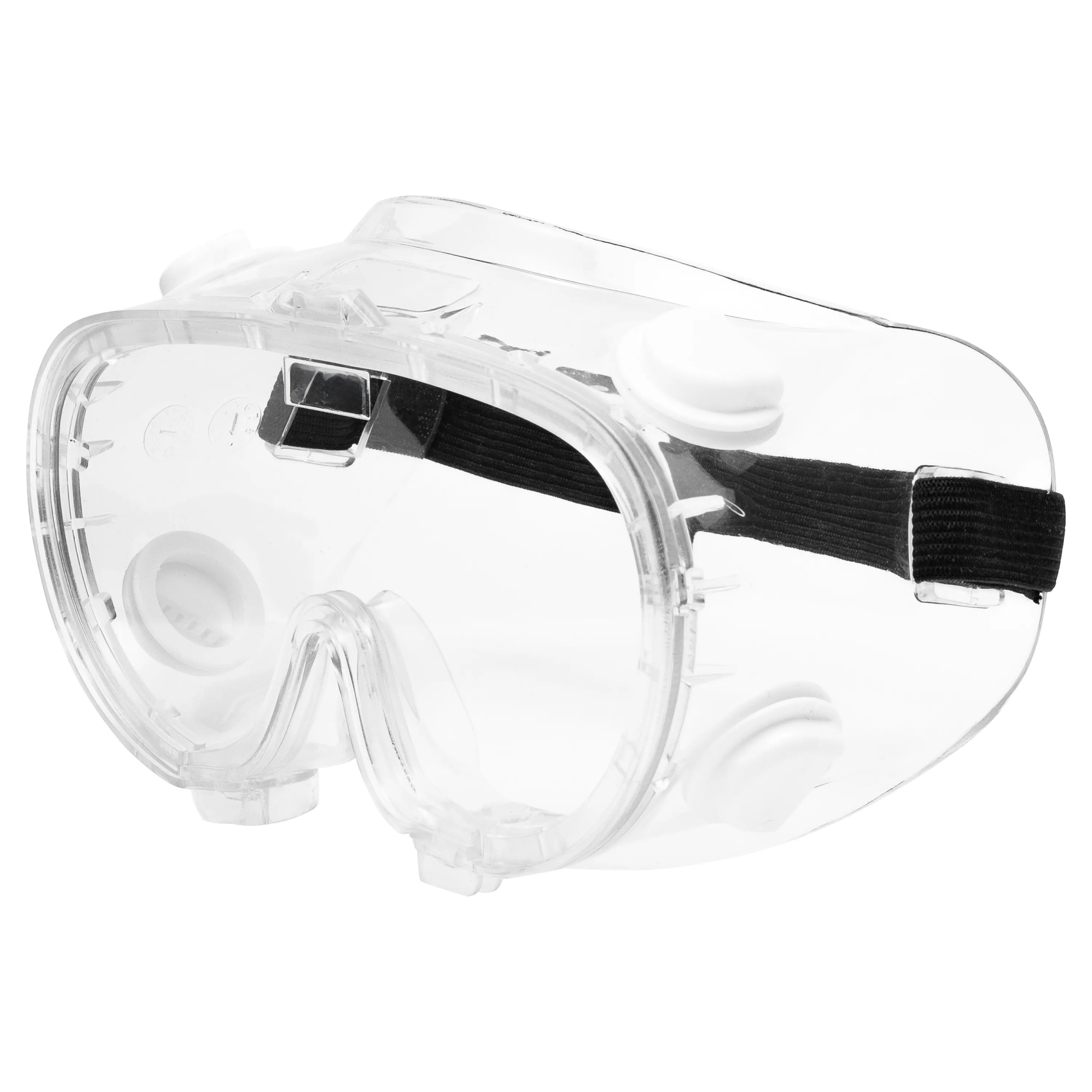 Die NITRAS VISION PROTECT BASIC Vollsichtbrille bietet klaren Schutz und Komfort mit flexiblen Nasenpads, einem verstellbaren Gummizug und vier Bel?ftungs?ffnungen.