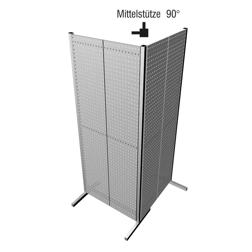 Die alufarbene Mittelst?tze 90? von Kappes Systeme GmbH bietet flexible Raumtrennung und modernes Design f?r B?ros und Werkst?tten. Ideal f?r individuelle Arbeitsbereiche.