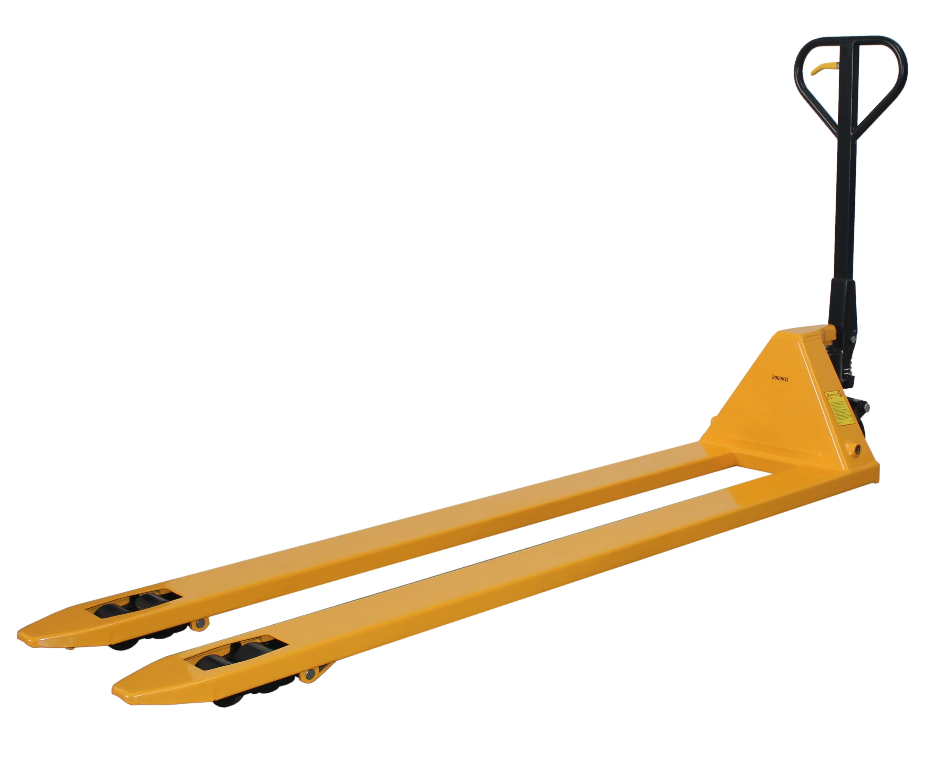 Der qteck GmbH Hubwagen in Sonderl?ngen bietet mit 2000mm Gabelzinken und 2000Kg Traglast optimale Man?vrierbarkeit und Effizienz in engen R?umen.