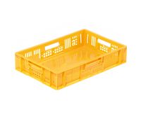 Euro-Fleischbehälter 600 x 400 x 120 mm - Euro-Fleischbehälter E6  Farbe: gelb