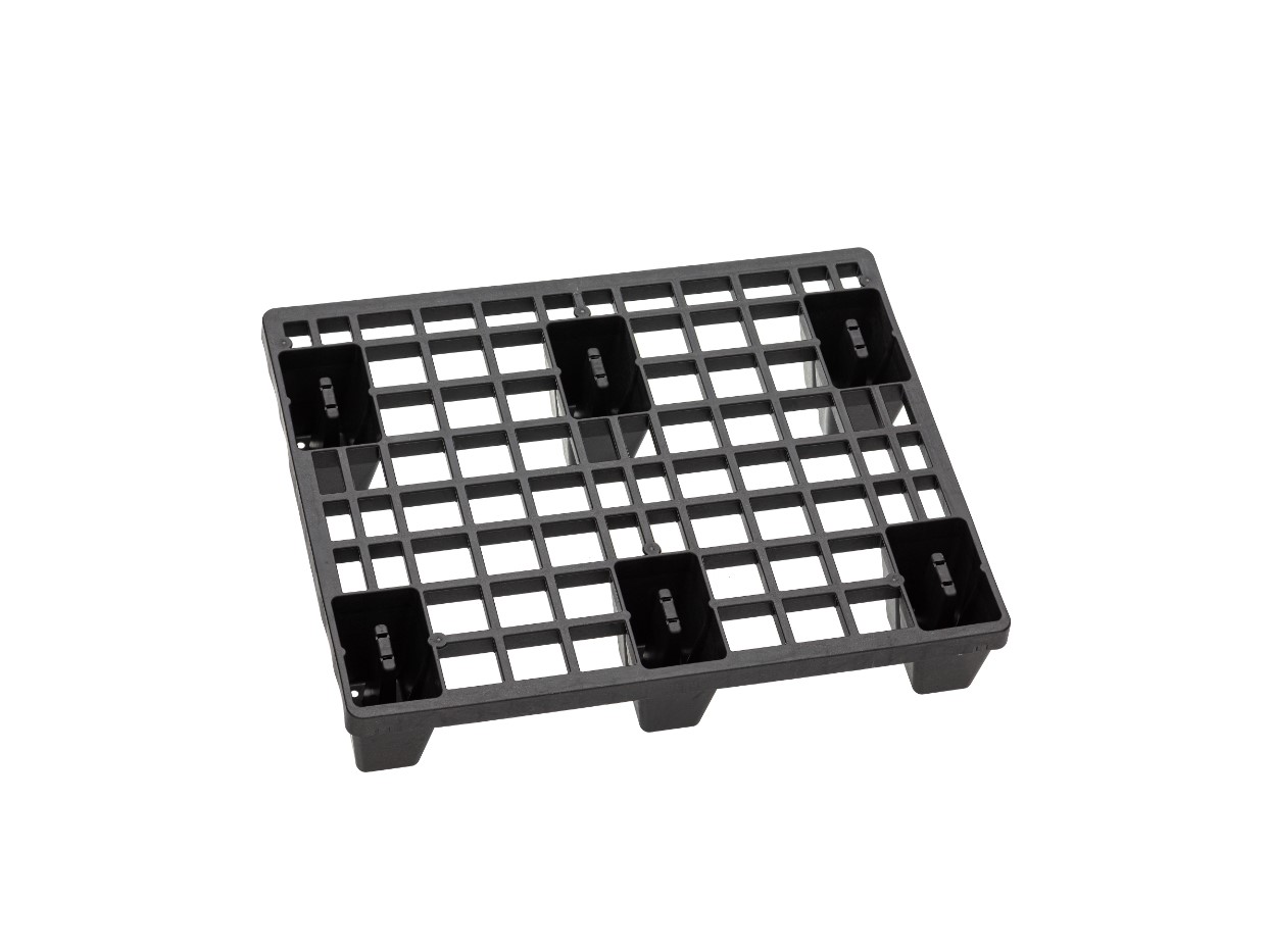 Kunststoffpalette-Halbpalette, 800x600x135 mm, TIDUS LIGHT 806 4W