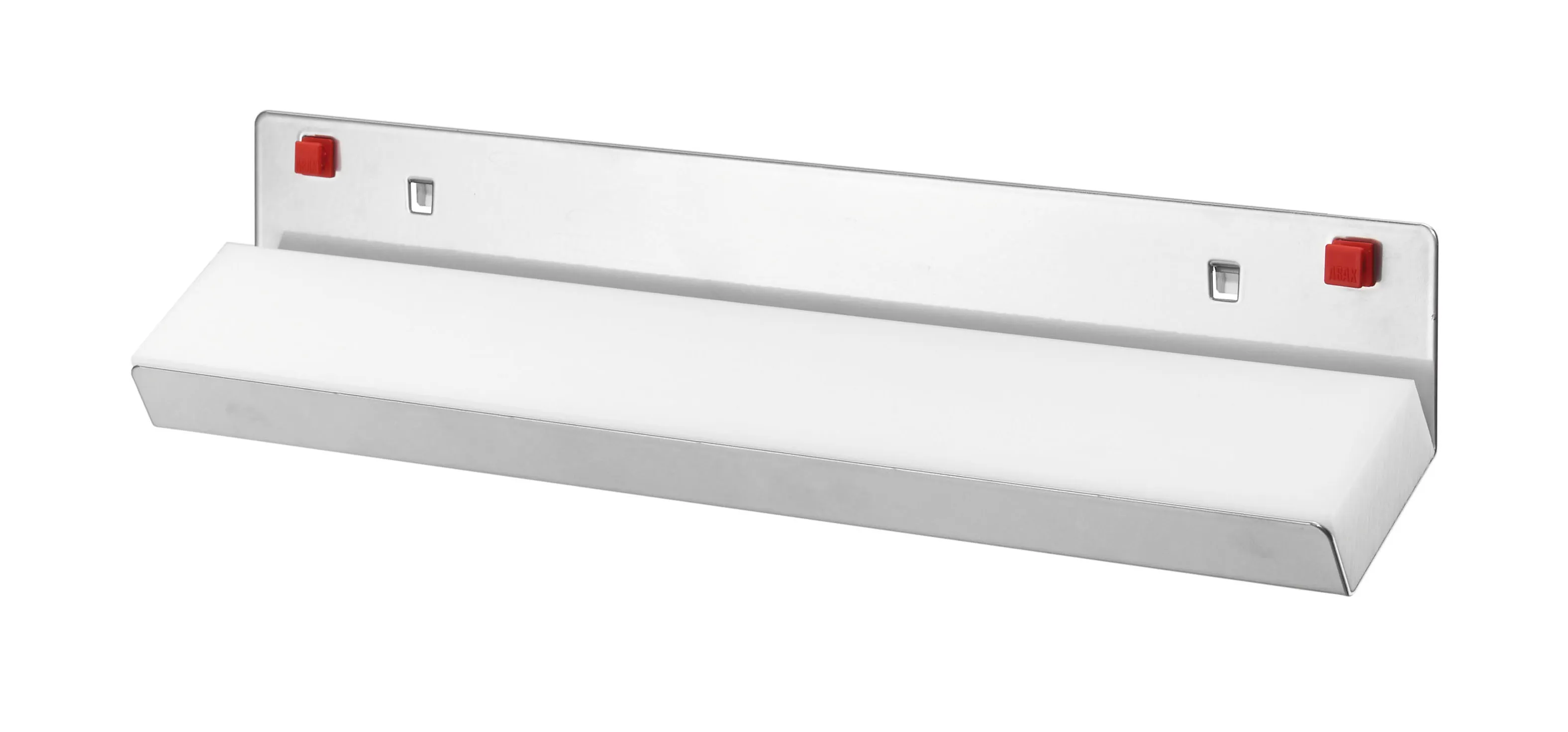 ABAX® Werkzeugaufnahme in Alufarben, 390x58 mm, für schnelle, werkzeuglose Verbindung mit Kappes-Produkten. Flexibel, sicher, ideal für Industrieanwendungen.