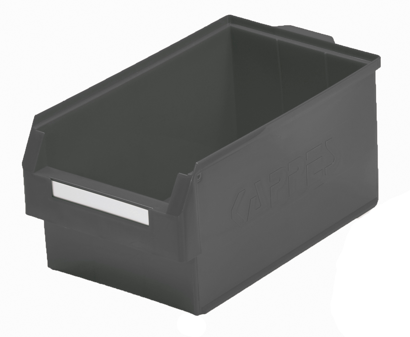 Der graue ®RasterPlan Lagersichtkasten Gr. 1 von Kappes Systeme GmbH bietet mit seiner robusten Polyethylen-Konstruktion vielseitige Lagerlösungen. Maße: 500x300x250 mm.