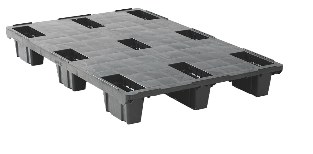 Plastic pallet 1200 x 800 Closed deck 9 feet light Without anti-slip edge Plastic pallet 1200 x 800 Closed deck 9 feet light Without anti-slip edge