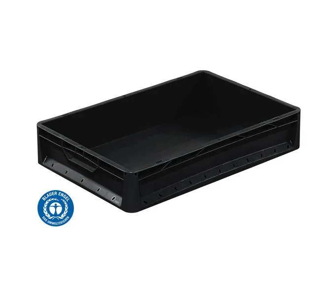 Basicline Eurobeh?lter von Bekuplast: Umweltfreundlich, stabil und vielseitig. 24L Volumen, 100% recycelbar, mit Blauer Engel zertifiziert. Perfekt f?r Lagerung und Transport.