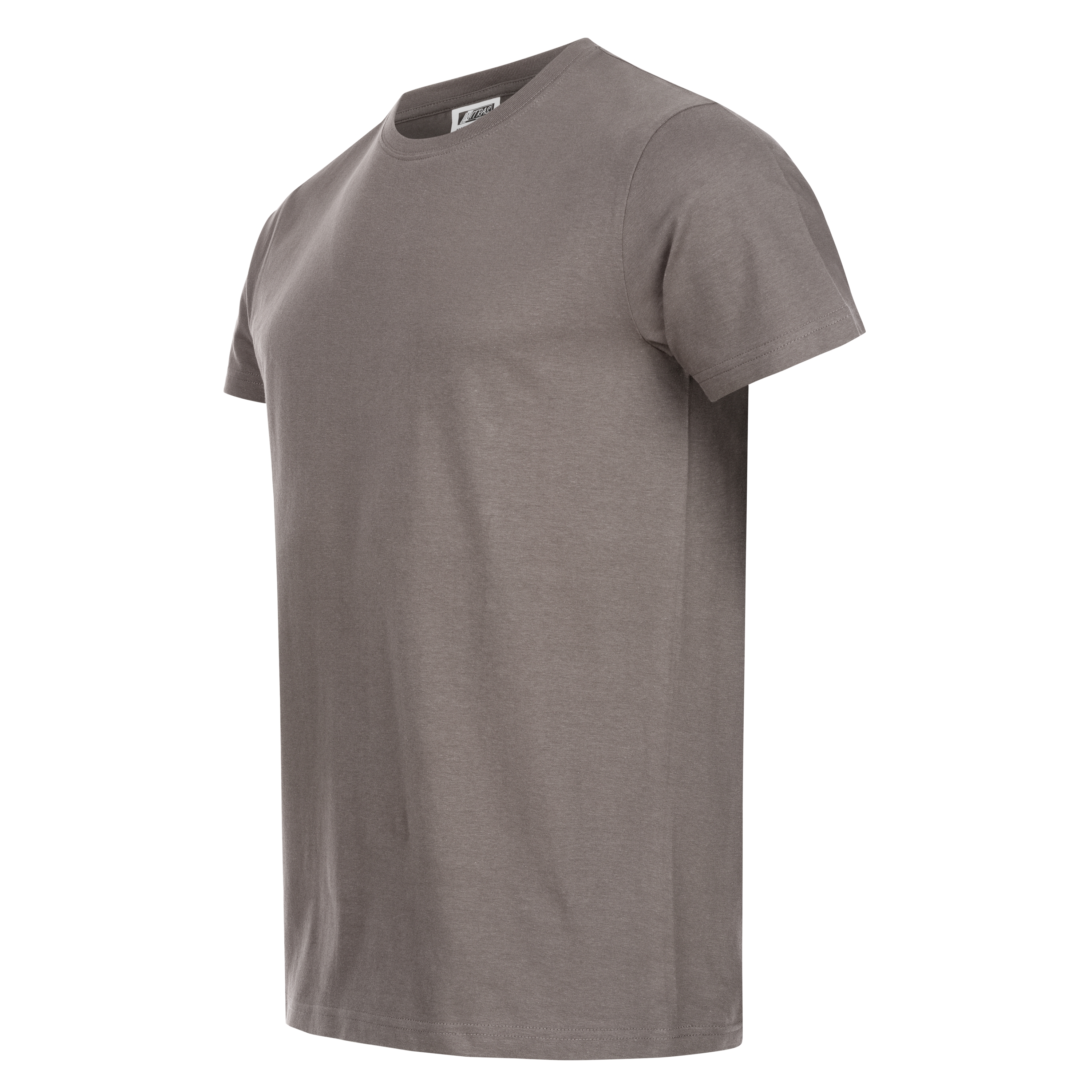 NITRAS MOTION TEX LIGHT, T-Shirt, vorgewaschen, Rundhals, ohne Seitennaht, kardierte Baumwolle, grau (Farbcode:1200), 145 g/qm, STANDARD 100 by OEKO-TEX®