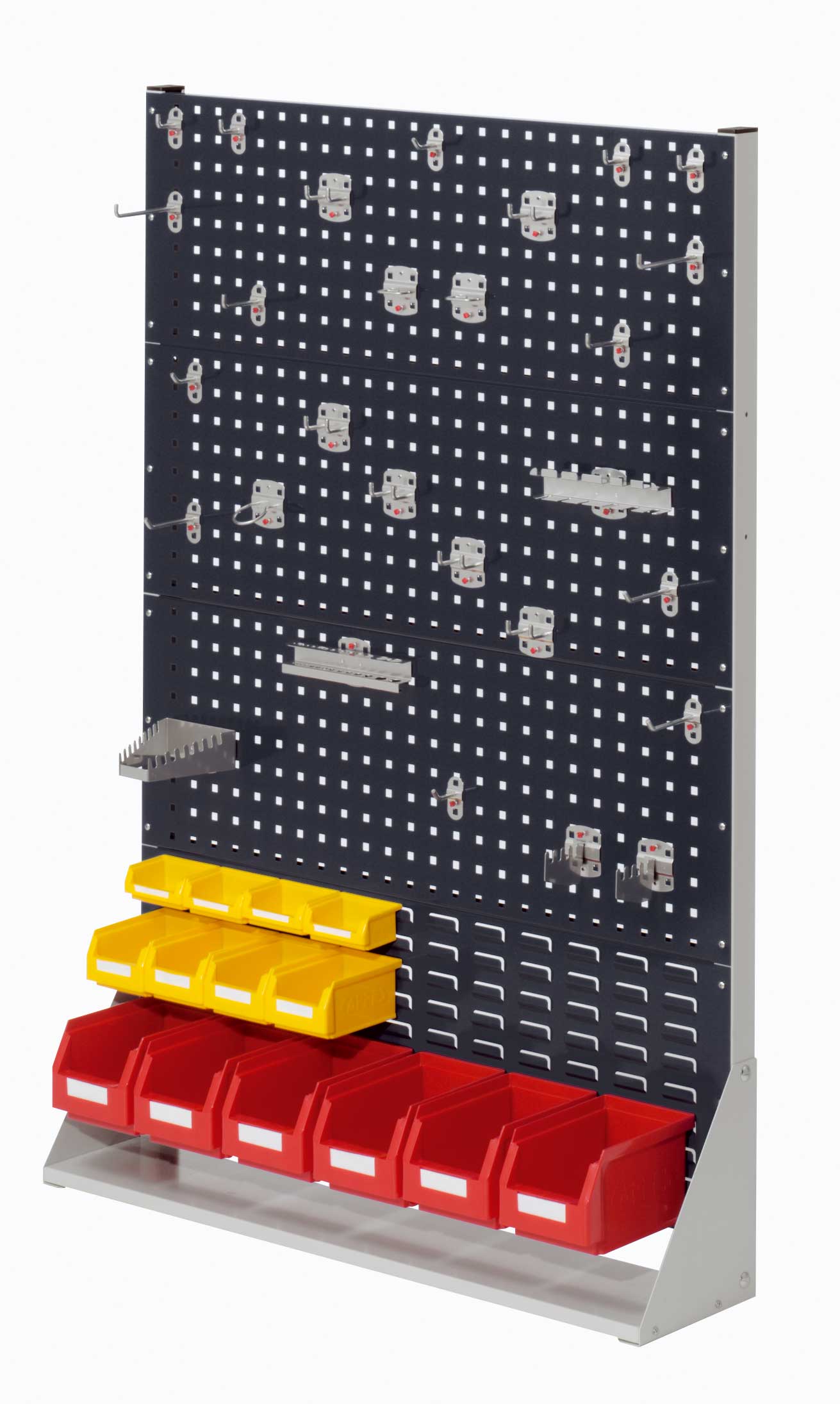 Die einseitige RasterPlan Stellwand Gr.4 von Kappes Systeme bietet mit modularer Bauweise und robuster Beschichtung eine flexible Lösung für industrielle Arbeitsplätze.