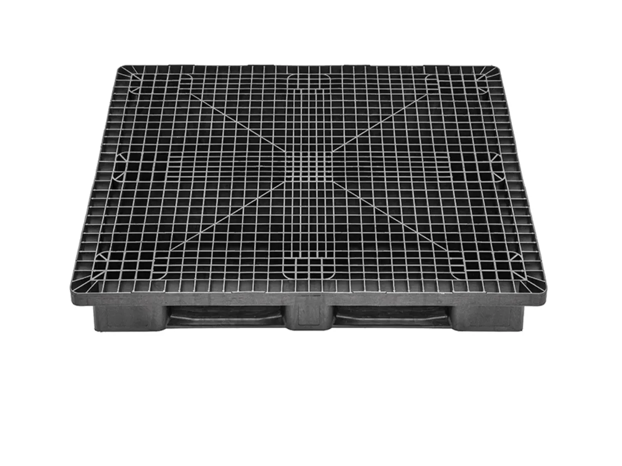 Die TIDUS HEAVY 1311 3R Kunststoffpalette von Purus tr?gt bis zu 7.000 kg, ist ideal f?r Hochregale und leicht zu reinigen dank offenem Deck. Ma?e: 1300x1100x160 mm.