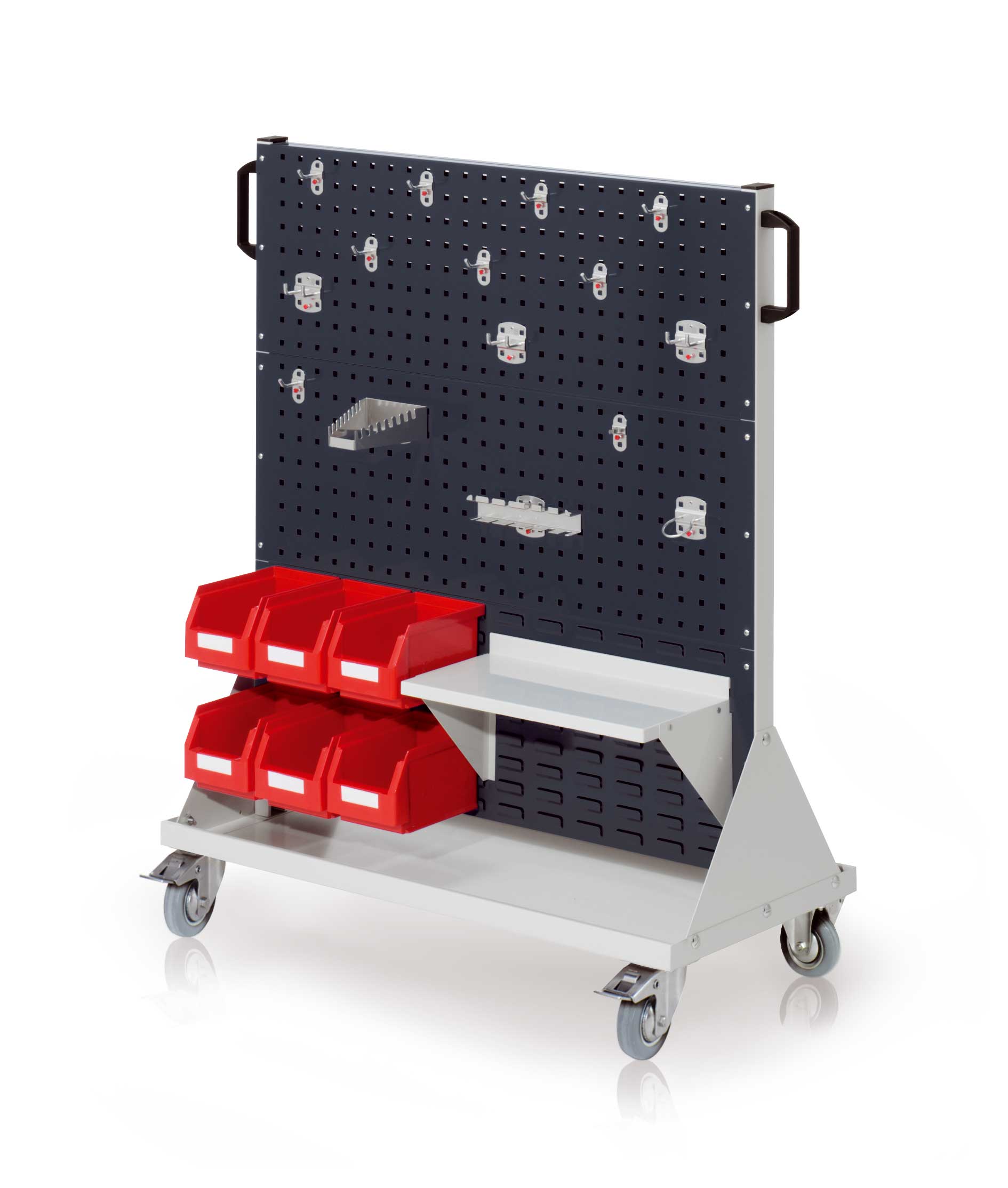 Das RasterMobil Gr. 3 von Kappes Systeme GmbH ist ein mobiles, robustes Werkzeuglager mit modularer Anpassung, ideal für effiziente Arbeitsorganisation.
