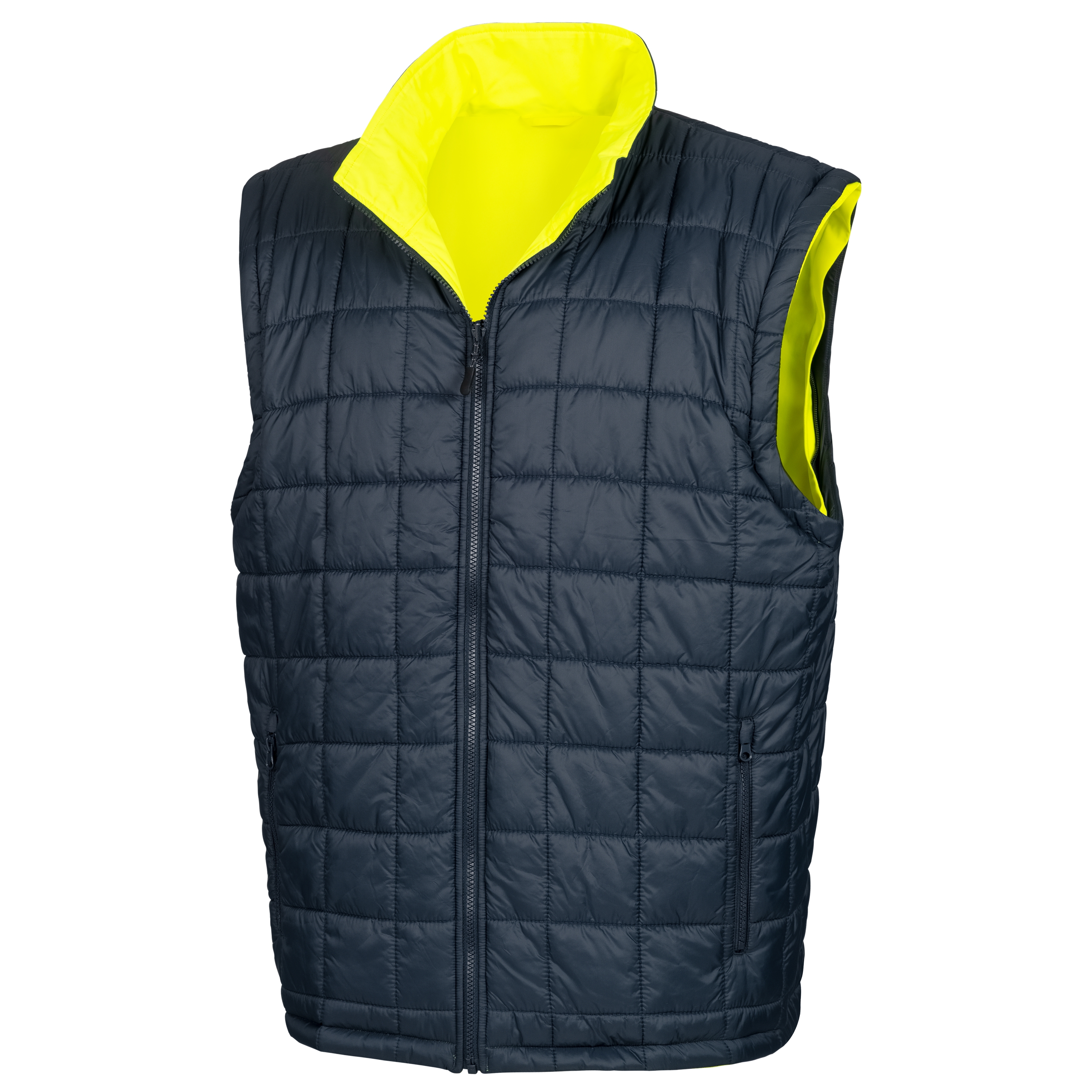 NITRAS MOTION TEX VIZ PLUS, Multifunktions-Warnschutzjacke, neongelb / marineblau (Farbcode: 4021), EN ISO 20471, EN 343