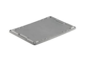 Auflagedeckel für Drehstapelbehälter, 600x400 mm Farbe: grau