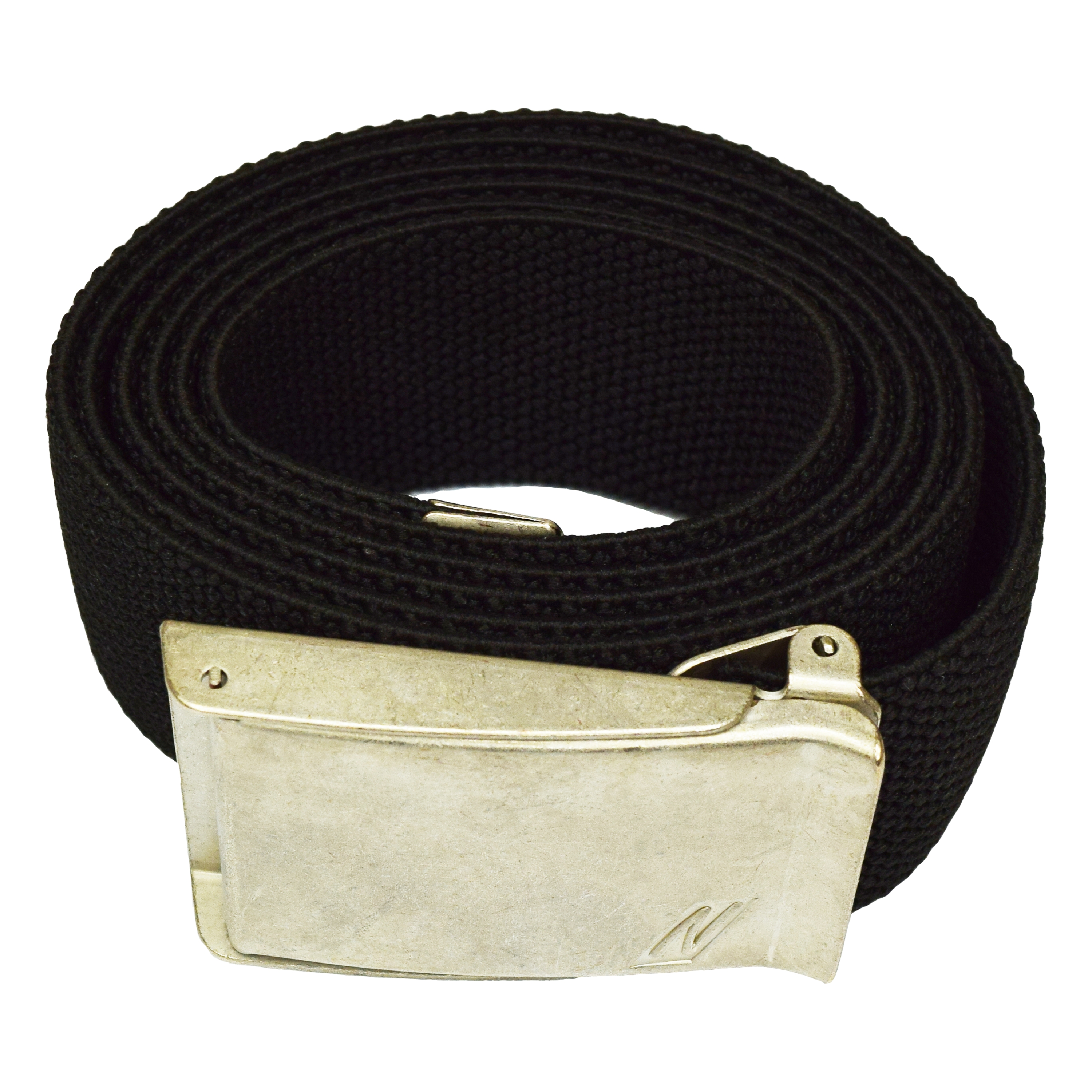 NITRAS Gürtel mit Metallschnalle, schwarz / silber