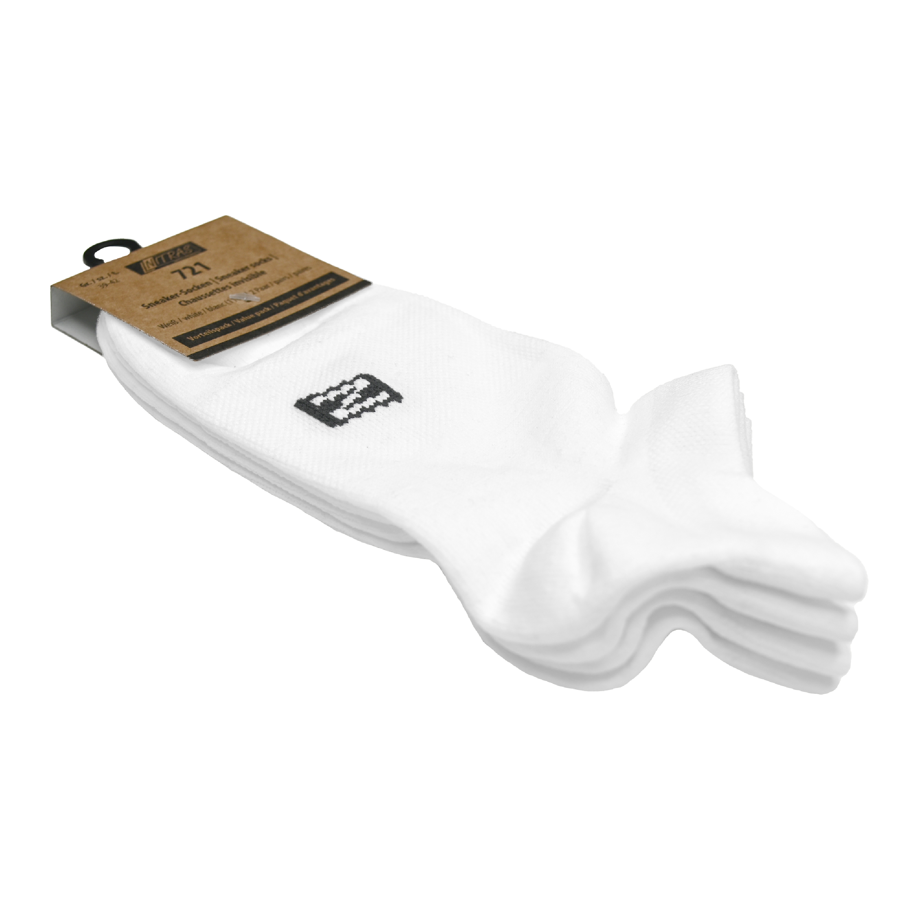 NITRAS Sneaker-Socken, Polyamid / Elasthan, weiß