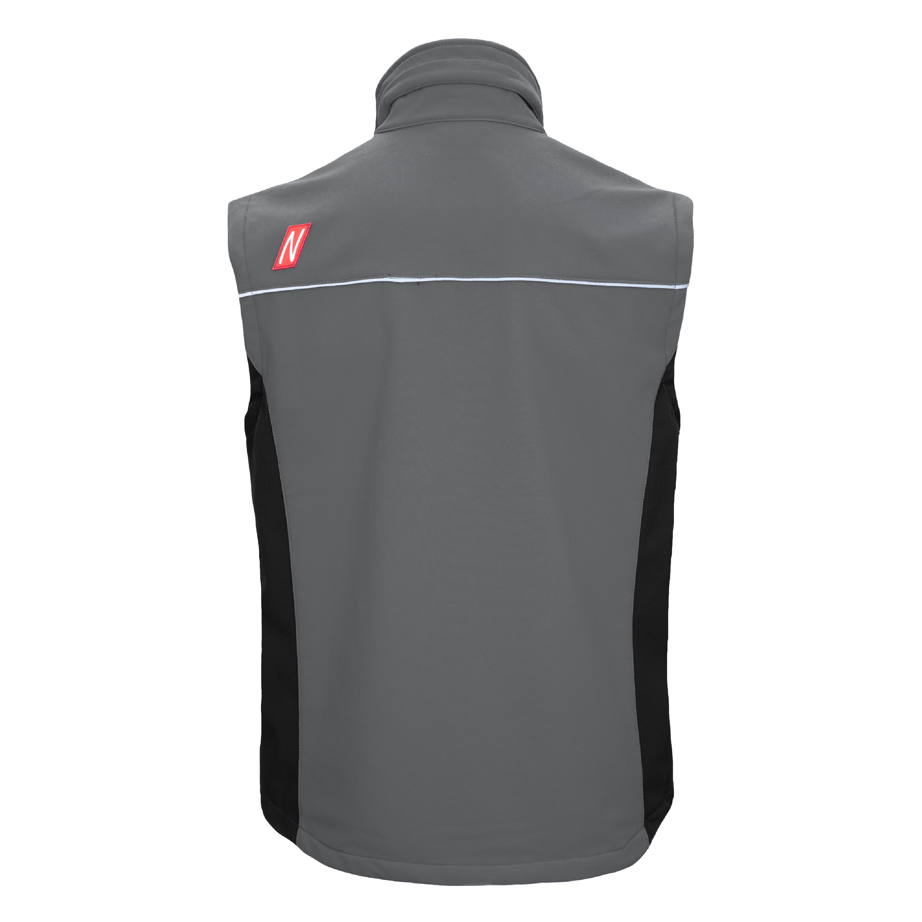 NITRAS MOTION TEX LIGHT, Softshellweste, grau / schwarz
