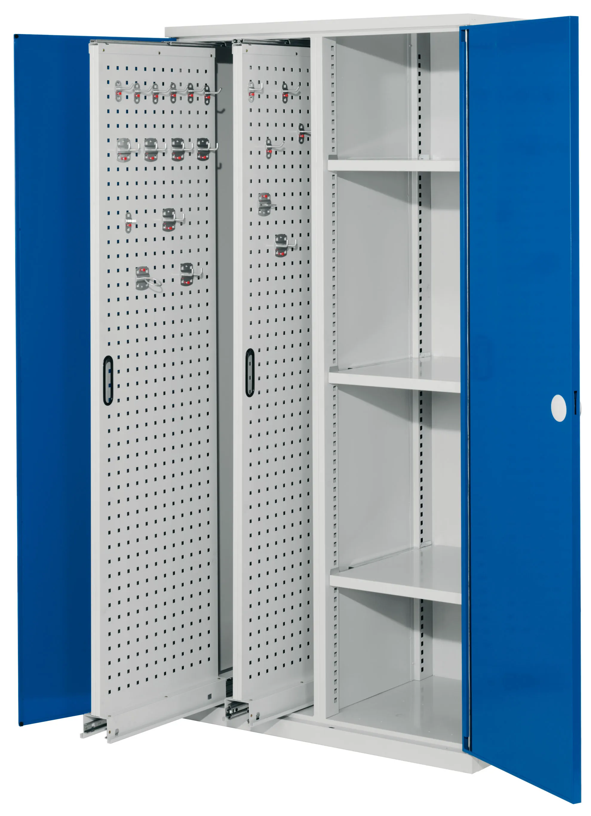 Der RasterPlan Vertikalschrank 80 von Kappes Systeme GmbH bietet robuste, kompakte Lagerung mit verstellbaren B?den und sicherem Zylinderschloss f?r industrielle Umgebungen.