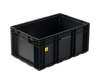 ESD-Behälter VDA-R-KLT 600 x 400 x 280 mm - VDA-R-KLT 6129 ESD Farbe: schwarz
