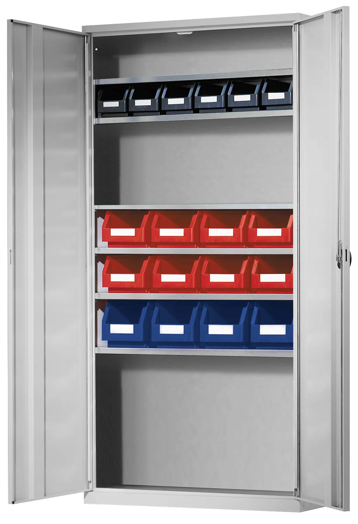 Der Ordnungsschrank Modell 42 von Kappes Systeme bietet robuste Stahlkonstruktion, flexible Lagerung und hohe Sicherheit für industrielle Anwendungen.