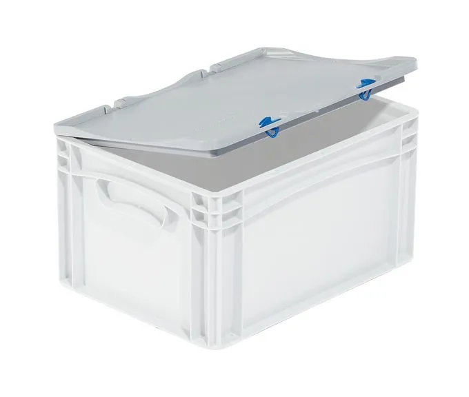 Scharnierdeckel lightline/basicline von Bekuplast, 400x300 mm, grau. Leicht (320 g), robust aus PP-C, inkl. Montageset f?r einfache Befestigung. Ideal f?r vielseitige Anwendungen.