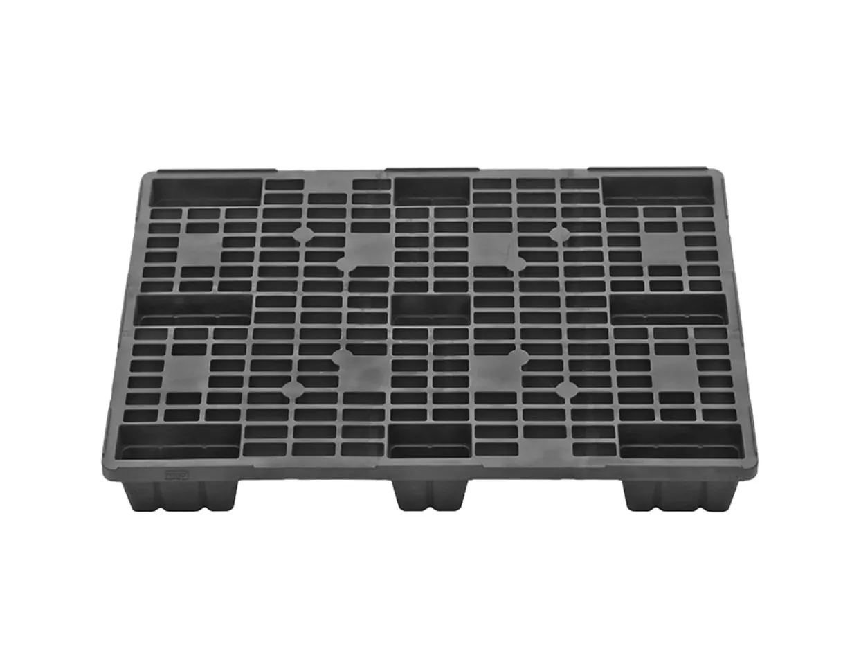 Leichte TIDUS LIGHT 1208 Kunststoffpalette, 5,8 kg, aus recyceltem PE-PP. Ideal f?r Export und Retail mit hoher Belastbarkeit und vielseitigen Features.