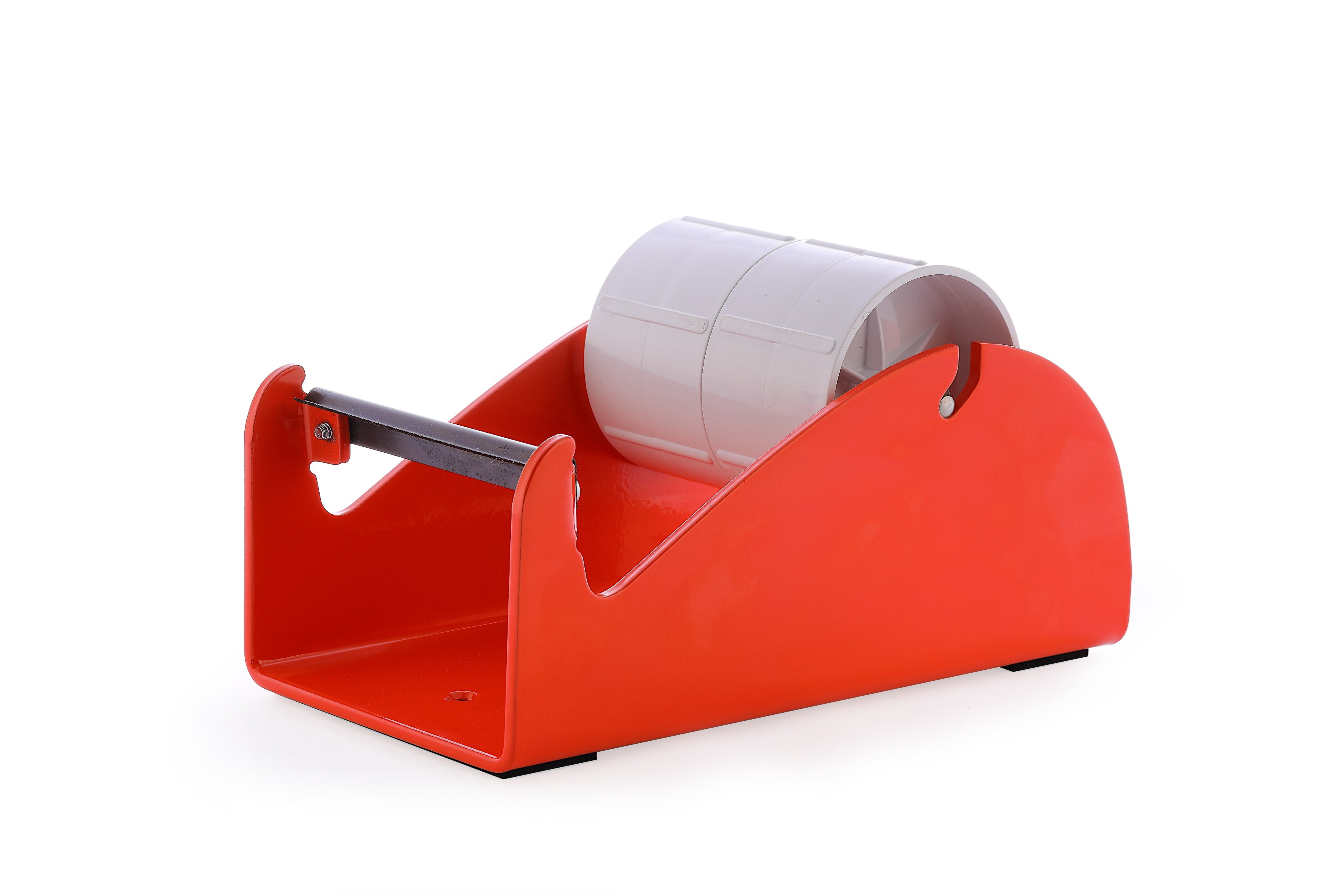 Klebeband-Tischabroller Rot, für 1-4 Rollen, 4 x 25mm Bandbreite, 145mm Außendurchmesser