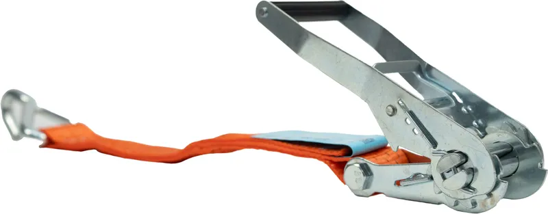 Produktbild des DoZurr 5000: 2-teiliger Zurrgurt von Dolezych, 2500 daN Belastbarkeit, 50 mm Bandbreite, orange, f?r sicheren Warentransport.