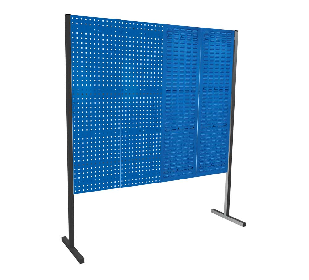 Das ®RasterPlan Trennwand Einzelfeld von Kappes Systeme GmbH bietet flexible Raumteilung mit individuell konfigurierbaren Loch- und Schlitzplatten in RAL 5010.