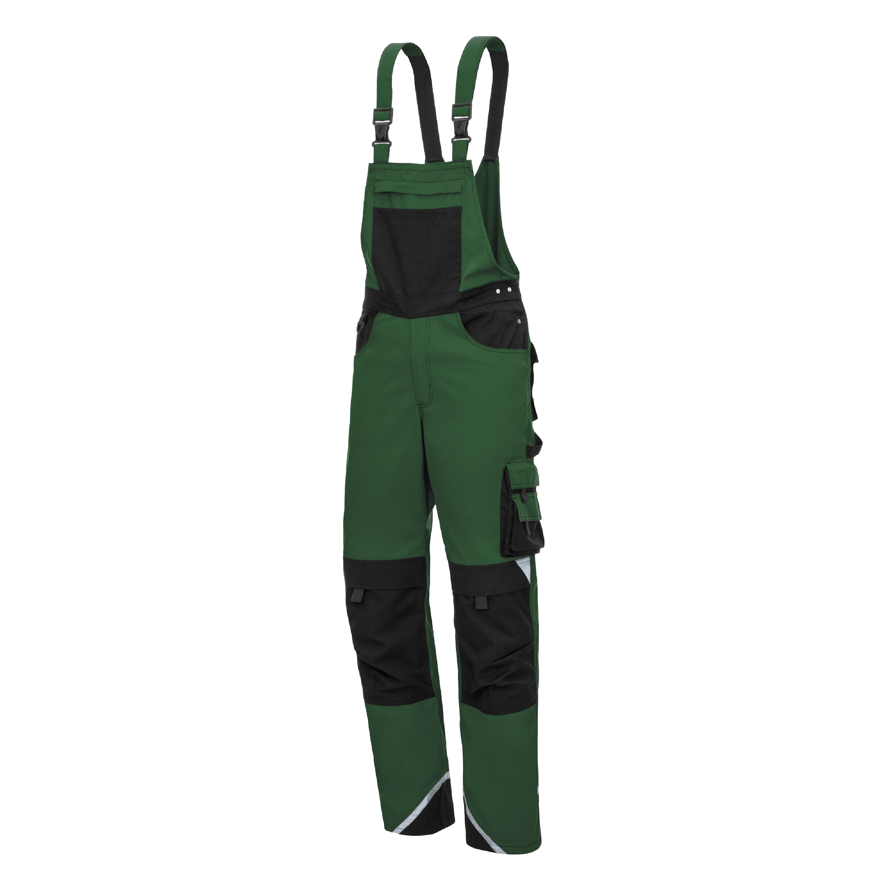 NITRAS MOTION TEX PLUS, dungarees, long, green / black, OEKO-TEX NITRAS MOTION TEX PLUS, dungarees, long, green / black, OEKO-TEX